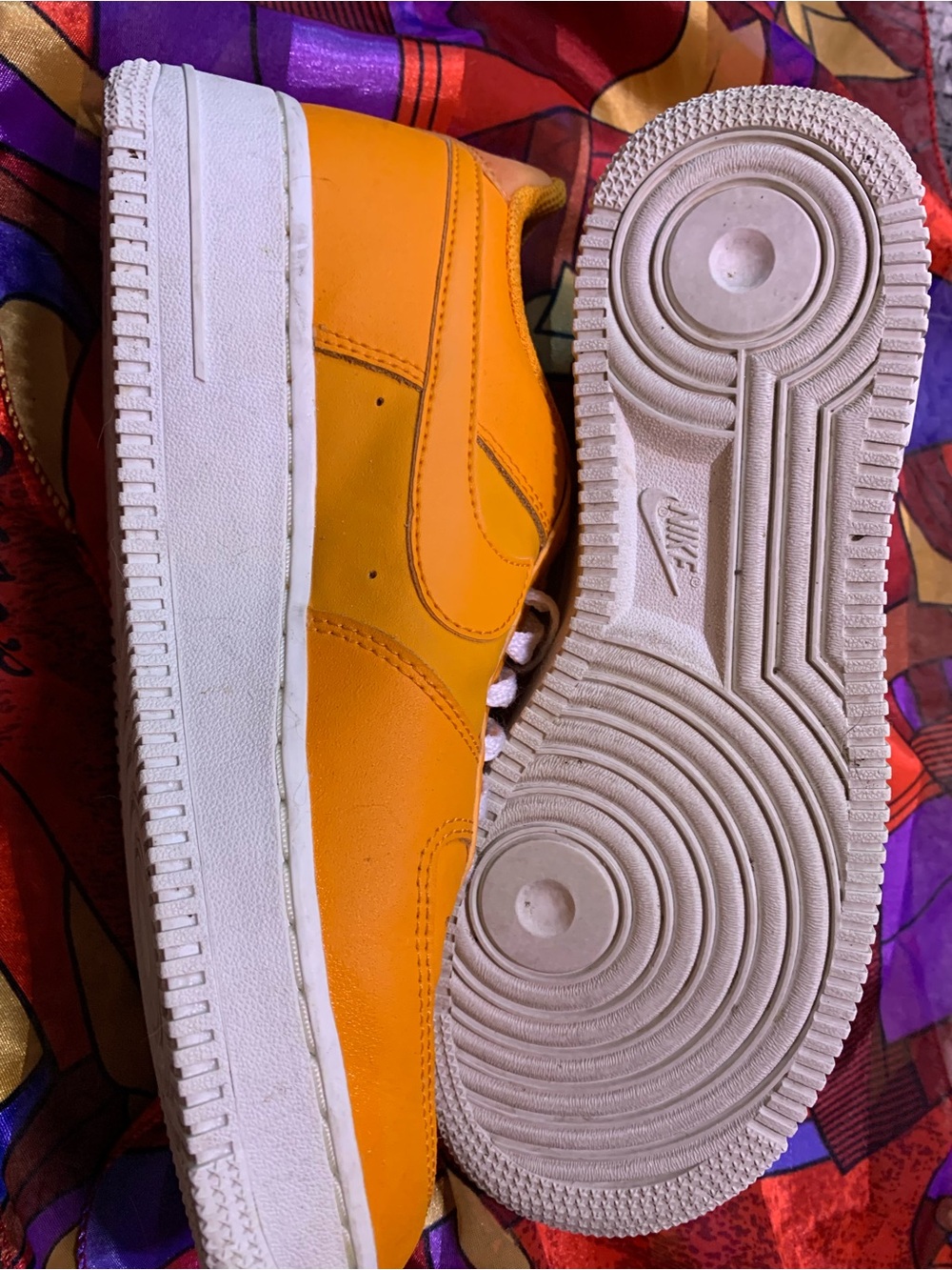 Nike Low Top Sneakers - Bright Yellow and White - Picture 4 of 5